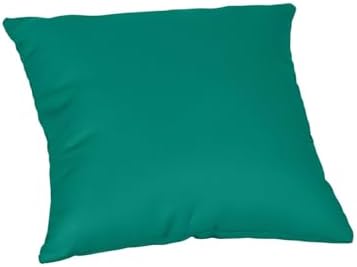 TRP Reversible Square Throw Pillow 20x20 Inches Teal Blue Green