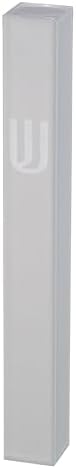MASORET Aluminum Mezuzah Case White Matte Modern Design