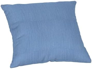 Reversible Square Throw Pillow 20x20 Inches Ocean Blue All Weather