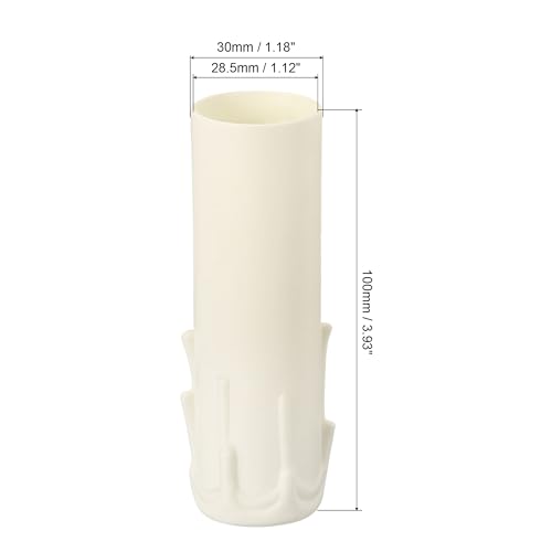 PATIKIL 30x100mm Candle Socket Covers 10 Pack White