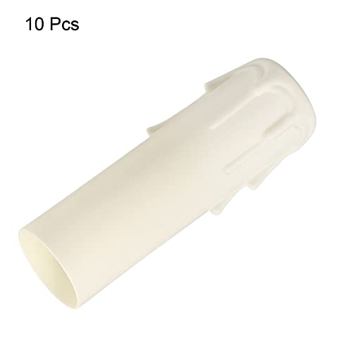 PATIKIL 30x100mm Candle Socket Covers 10 Pack White