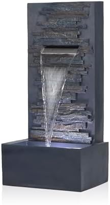 Alpine Corporation CPS194 Brown 55 Inch Wall Mounted Fountain