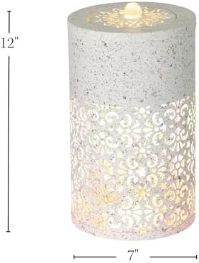 Sullivans Moroccan Style LED Tabletop Fountain - 12 Inch White Speckled