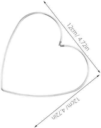 Cloth Metal Ring Dreamcatcher Set 9pcs Heart Shape Hoops