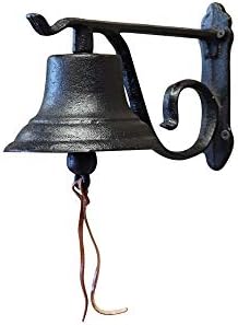 NACH Rustic Cast Iron Doorbell in Antique Black