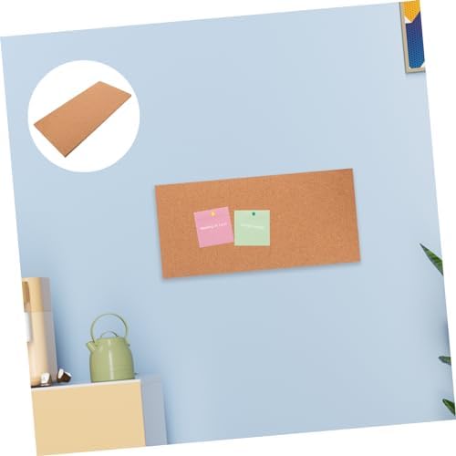 Levemolo 17x8in Adhesive Cork Board for Wall Office