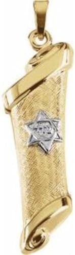 Two Tone Mezuzah Pendant 386x12mm