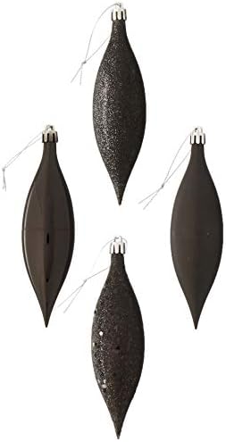 Vickerman 55 Inch Black Finial Ornament Set