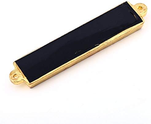 Holy Land Market Gold Plated 10 Commandments Mezuzah with Pink Enamel