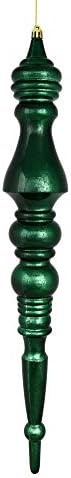 Vickerman 20 Inch Mercury Finial Ornament Midnight Green
