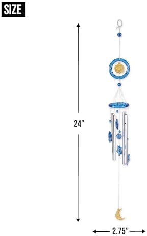 Celestial Acrylic Wind Chime for Outdoor Decor