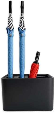 Suoyouman Umbrella Holder for Entryway with Drip Tray Black