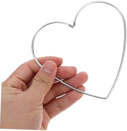 Cloth Metal Ring Dreamcatcher Set 9pcs Heart Shape Hoops