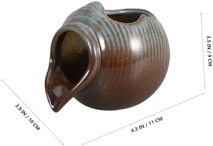 Ciieeo Ceramic Waterfall Jar for Tabletop Fountain and Decor