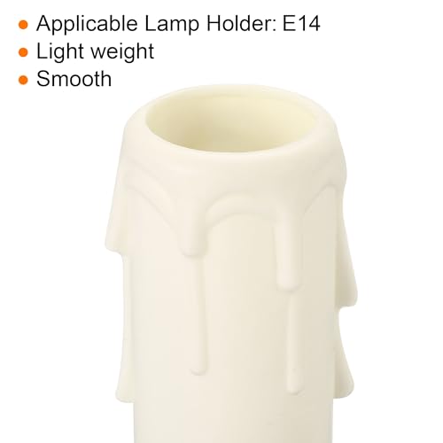 PATIKIL 30x100mm Candle Socket Covers 10 Pack White