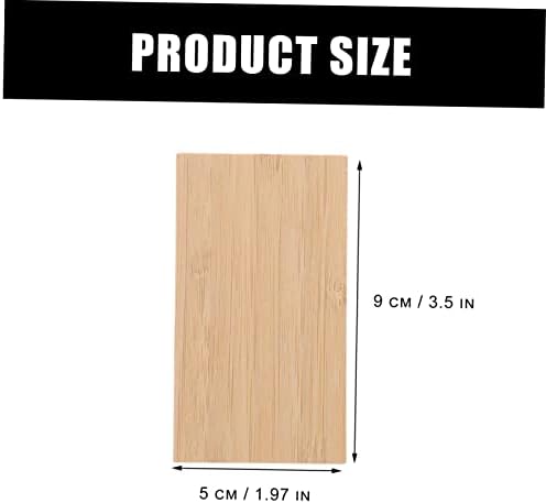 TEHAUX 10pcs Rectangular Cardboard Cutouts for DIY Crafts