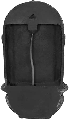 Sunnydaze Florence 27 Inch Polystone Wall Fountain with Electric Pump