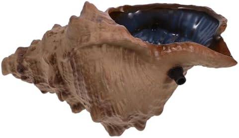 Yardwe Ceramic Conch Water Fountain Garden Decor