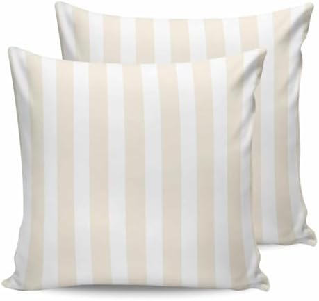 YOKOU Waterproof Throw Pillow Covers Set of 2 Square 18X18