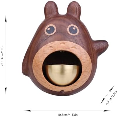 TOZLU Magnetic Wood Doorbell with Brass Finish