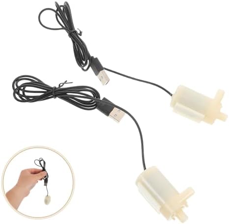 2Pcs Mini Submersible Water Pump for Aquarium Fountain Hydroponics