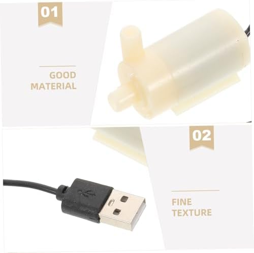 2Pcs Mini Submersible Water Pump for Aquarium Fountain Hydroponics