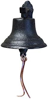 NACH Rustic Cast Iron Doorbell in Antique Black