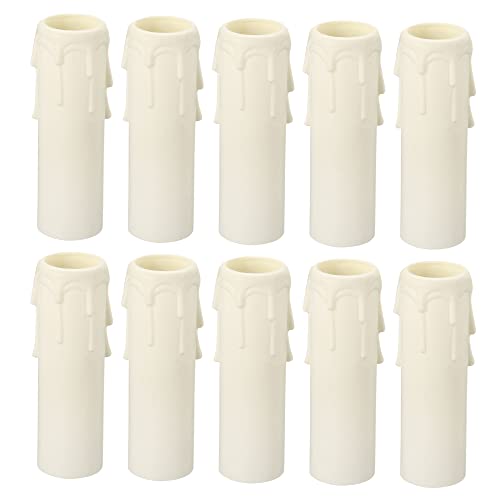 PATIKIL 30x100mm Candle Socket Covers 10 Pack White