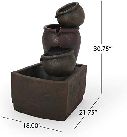 Christopher Knight Home Olga Fountain Rustic Multi-Brown