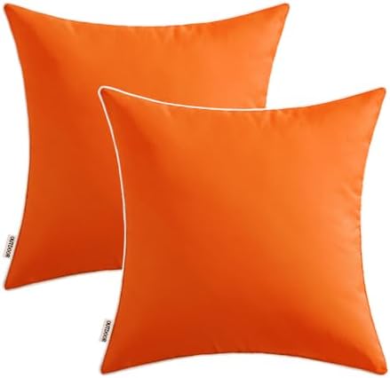 MIULEE Fall Pack of 2 Waterproof Pillow Covers