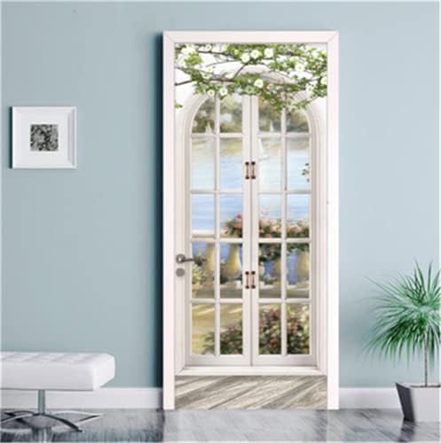 Artfanke 3D Peel and Stick Door Sticker Set 303x787