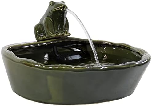 Sunnydaze 28-Inch Solar Fountain with LED Lights and Battery Backup