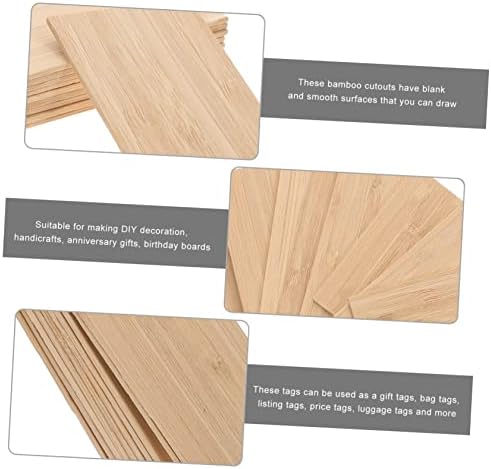 TEHAUX 10pcs Rectangular Cardboard Cutouts for DIY Crafts