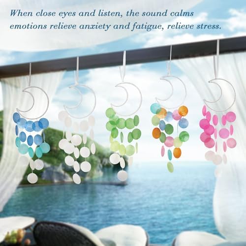 Pretty Jolly Small Outdoor Moon Dream Catcher Wind Chimes