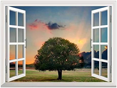 wall26 Removable Wall Sticker Tree in Sunset 36x48