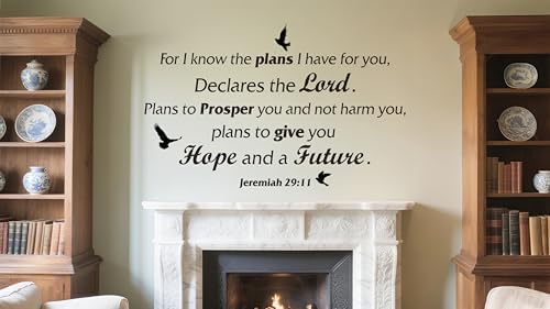 Jeremiah 2911 Scripture Wall Decal - Christian Bird Decor