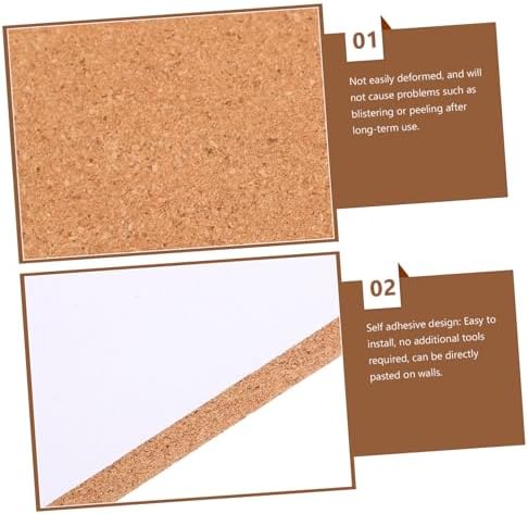 BIUDECO Adhesive Cork Bulletin Board for Wall Decor