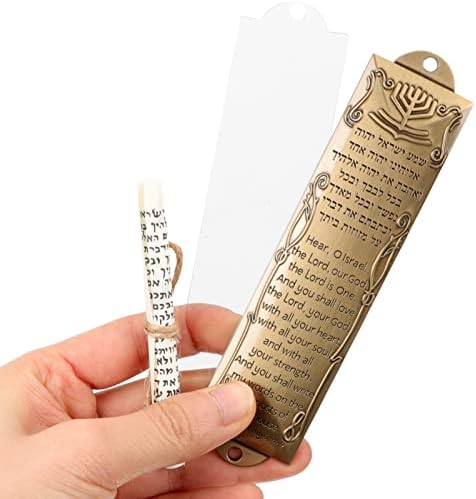 Bless This House Brass Mezuzah Door Ornament