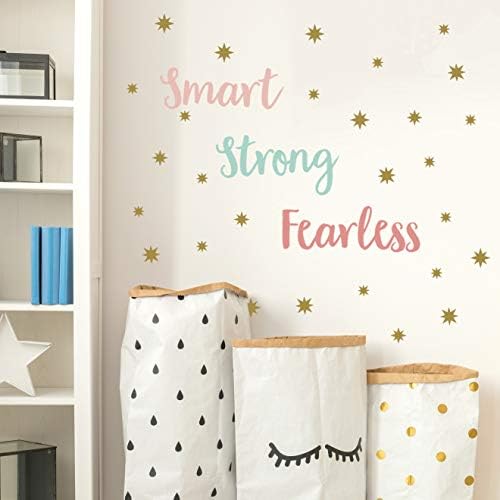 Inspirational Wall Stickers Smart Strong Fearless
