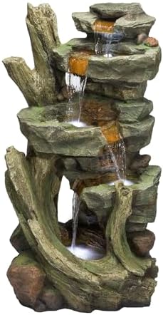 Alpine Corporation TZL292 Gray Outdoor Fountain