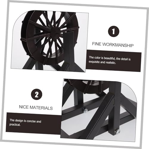 YARNOW Waterfall Fountain Rotating Wheel Decor Set