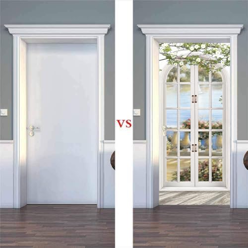 Artfanke 3D Peel and Stick Door Sticker Set 303x787