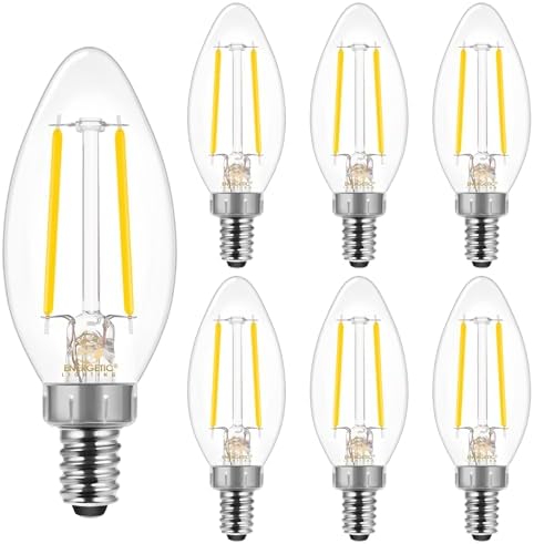 Energetic E12 B10 LED Candelabra Light Bulb Pack of 6