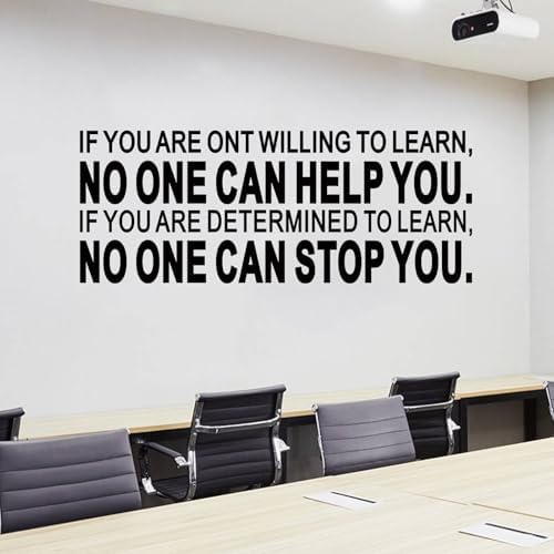 Motivational Quotes Wall Sticker for Office - 23x9 Vinyl Art Decal