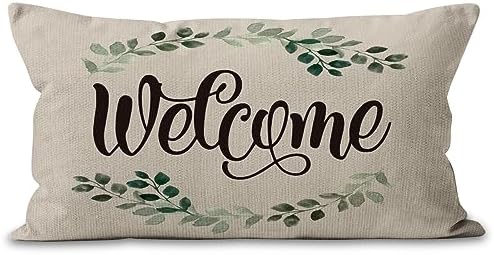 Mancheng-Zi Decorative Pillow Cover 12x20 Inches