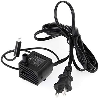 WICHEMI Fountain Pump with Light Indoor Fountain Kit - White Light