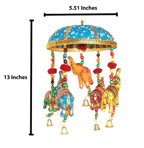 Handmade Indian Elephant Turquoise Dream Catcher