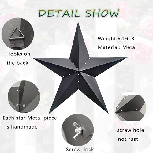 48 Inch Barn Star Metal Wall Decor