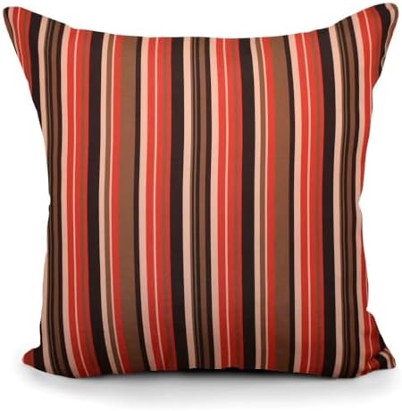 Indoor Outdoor Red Black Print Throw Pillow with Insert