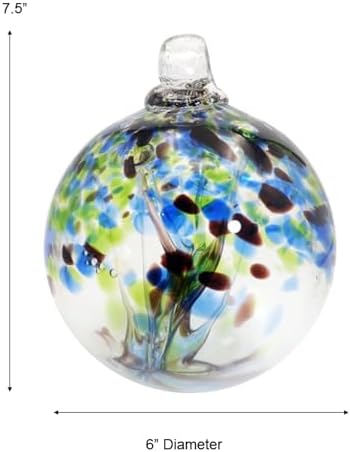 Dale Tiffany Hand Blown Glass Mystic Tree of Life Gazing Ball